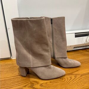 Vince Camuto Taupe Heeled Boots